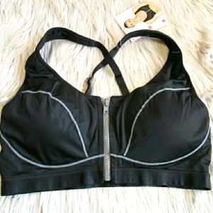 La Isla Extra Strong Black Sport Front BraZip